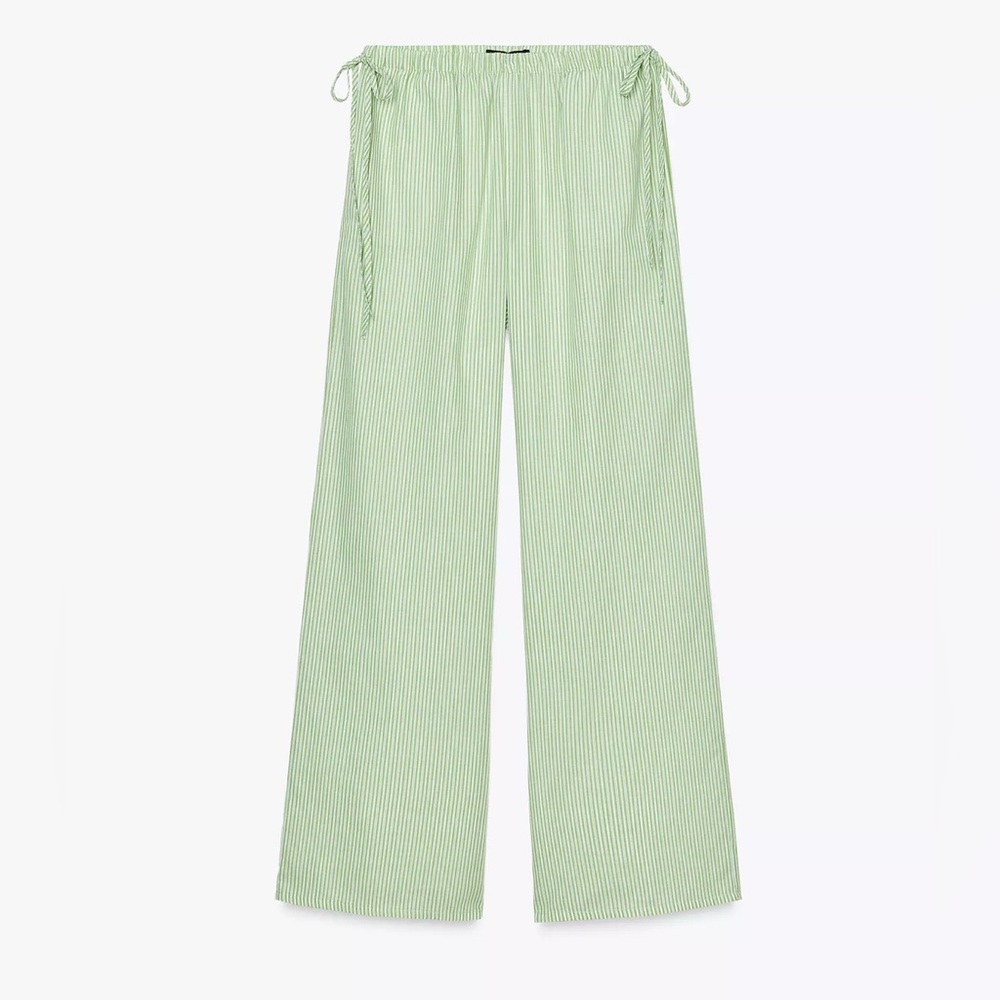 ZARA Striped Palazzo Pants